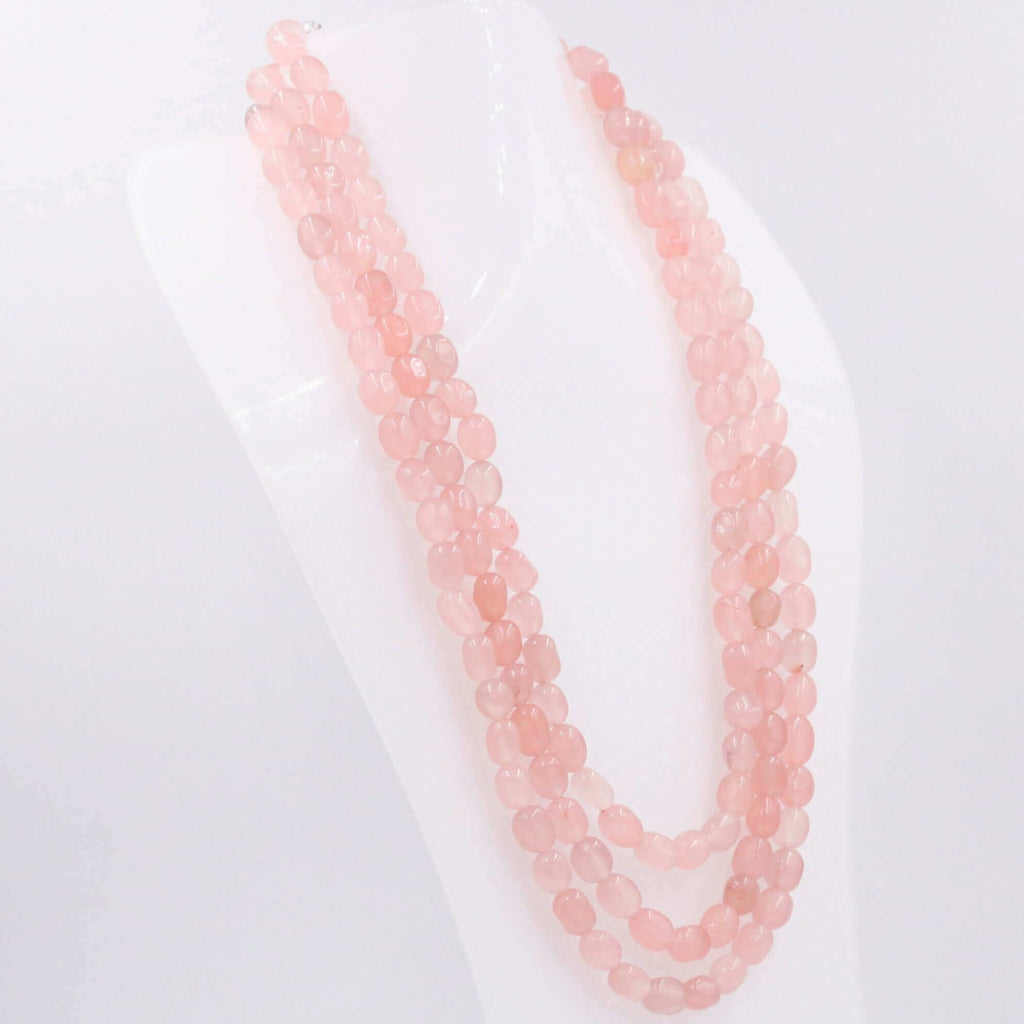 Women's Pink Quartz Necklace