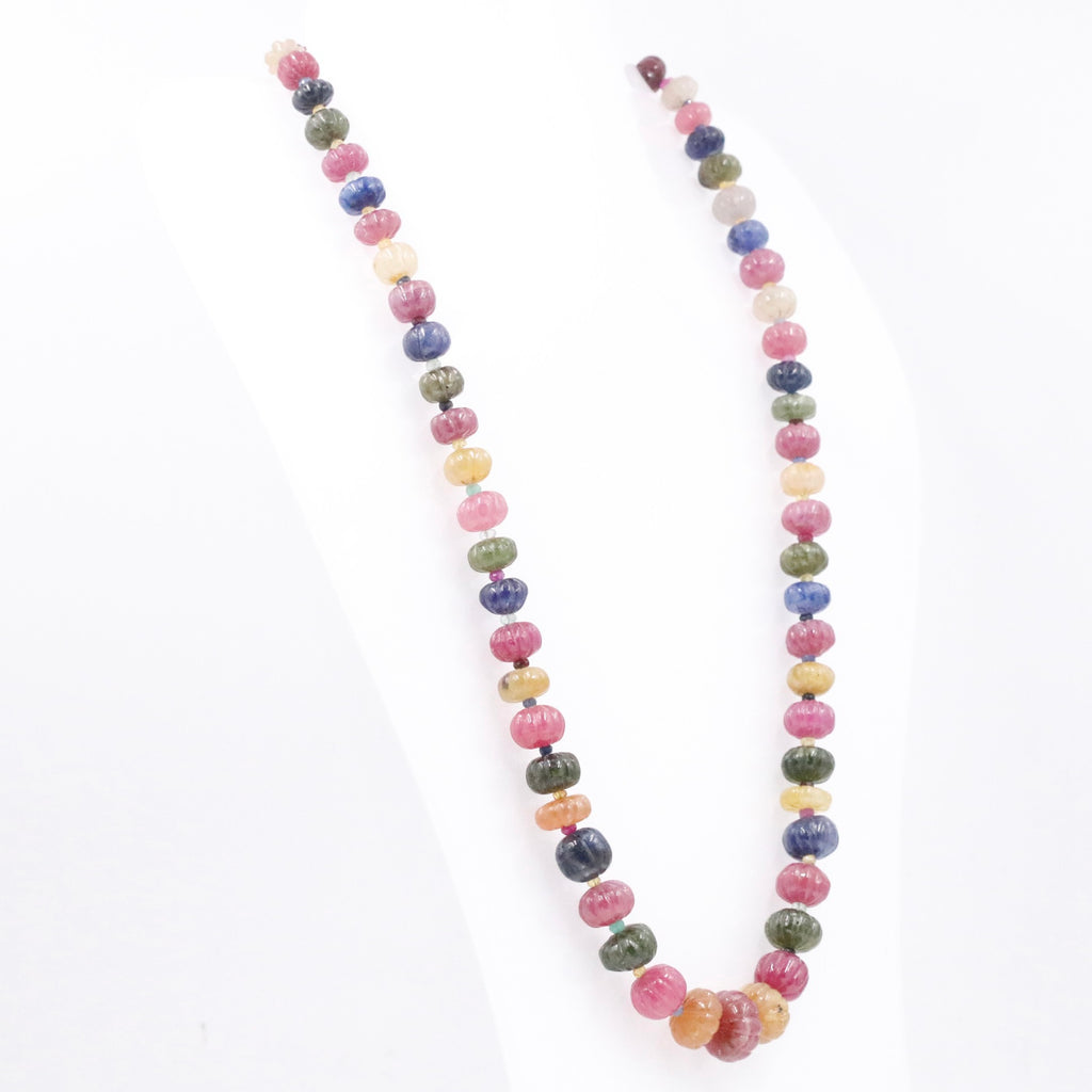 Beaded MultiColor Sapphire Necklace