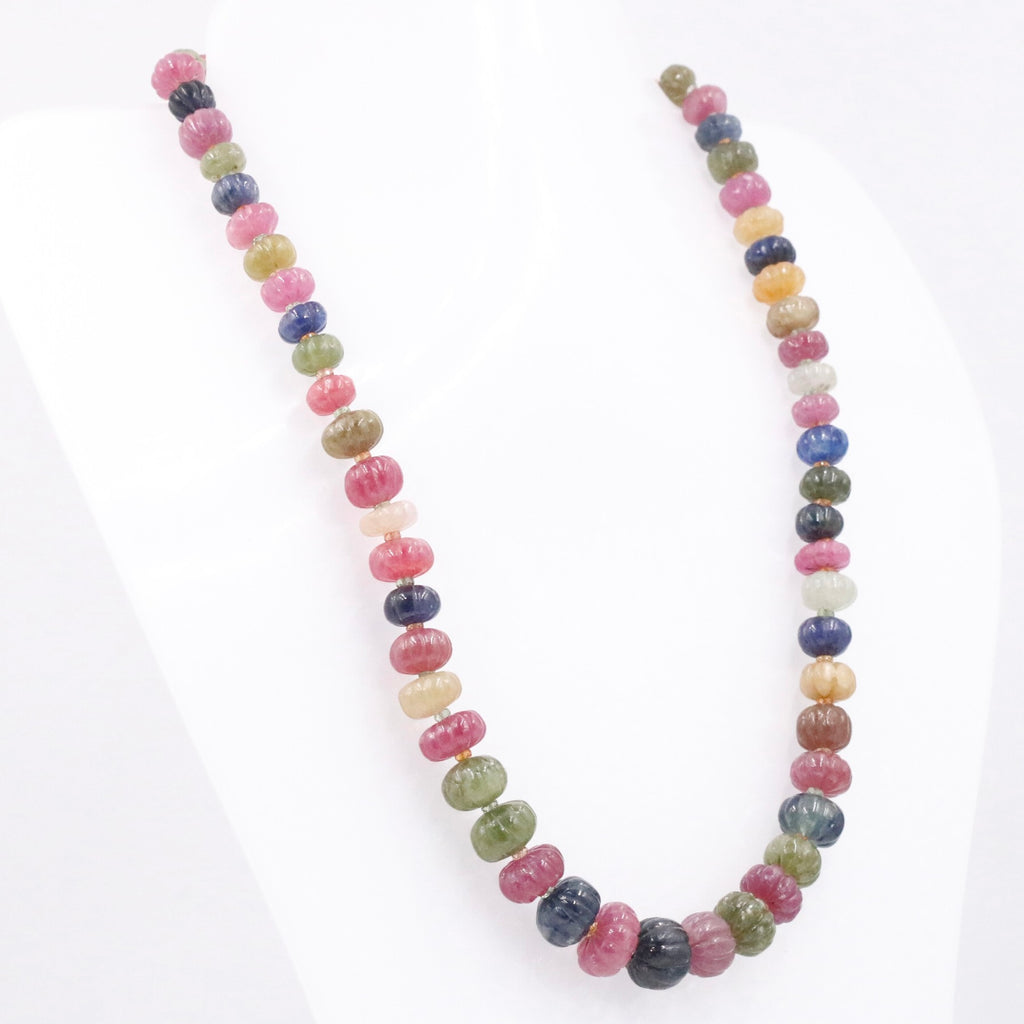 Beaded MultiColor Sapphire Necklace