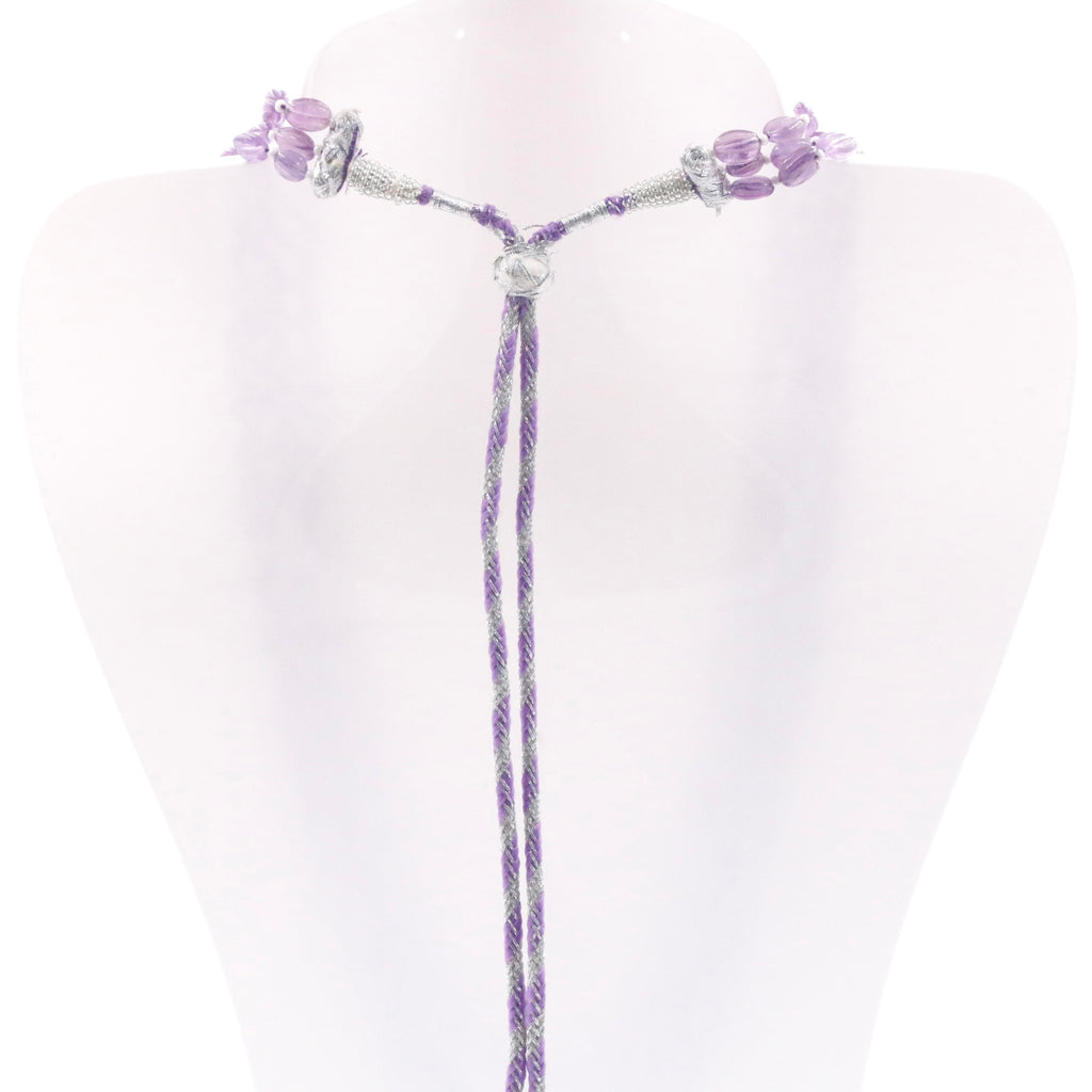 Beautiful Beaded Amethyst Layered Necklace