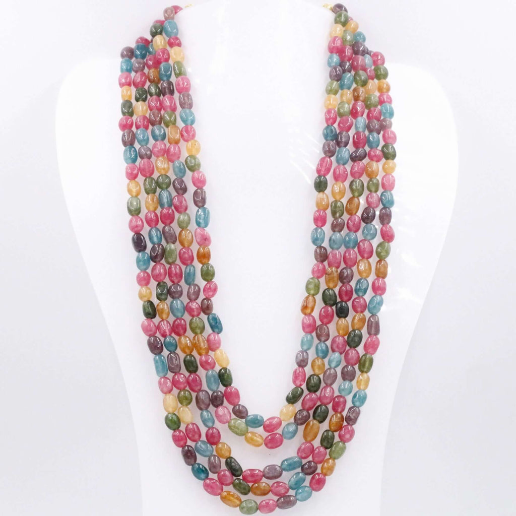 Elegant Multi Color Quartz Necklace