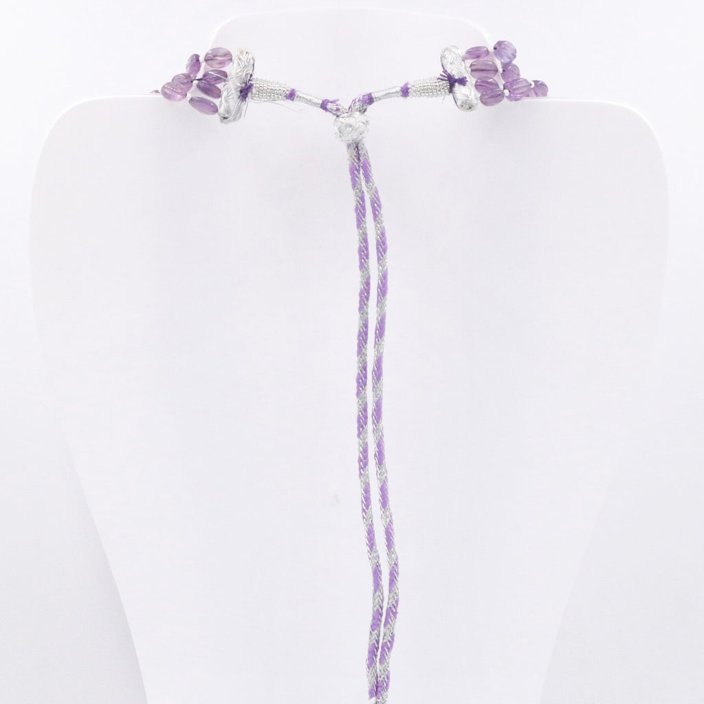 Vibrant Amethyst Pumpkin Necklace 