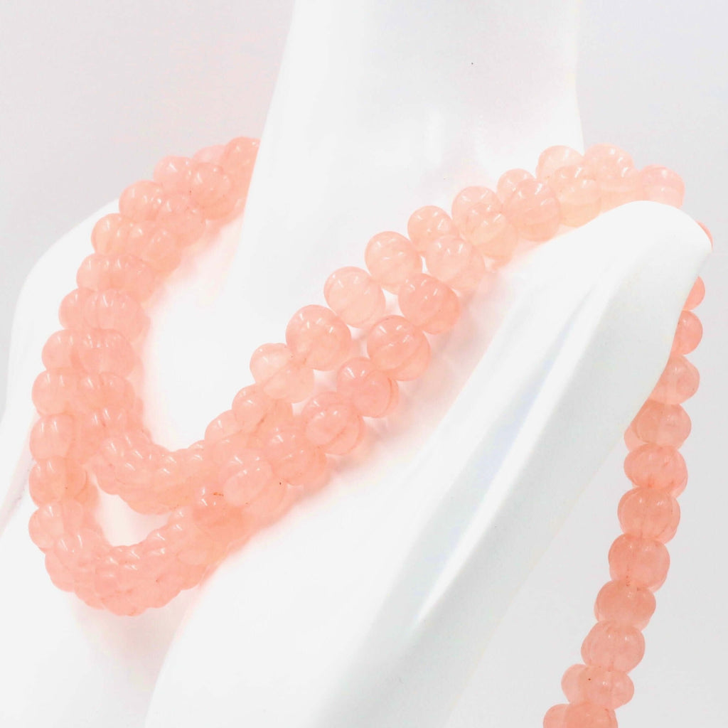 Pink Quartzite Layered Necklace: Radiant Charm