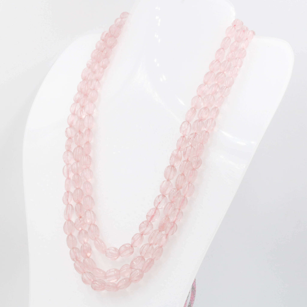 Rose Quartz Beads for Stylish Necklace