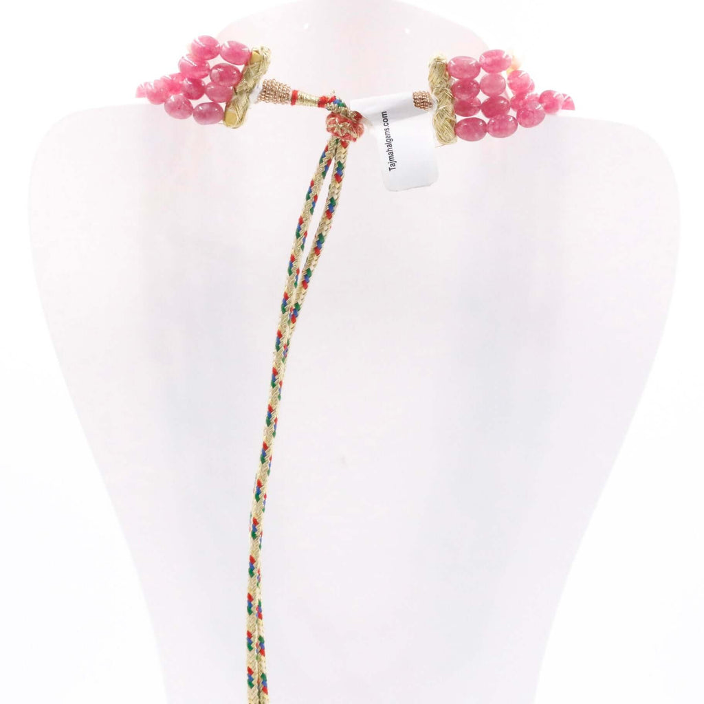 Chic Long Necklace with Multi-Color Quartz