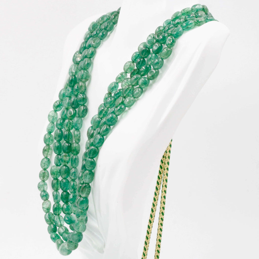 Natural Green Quartz Necklace - Traditional Indian Jewelry