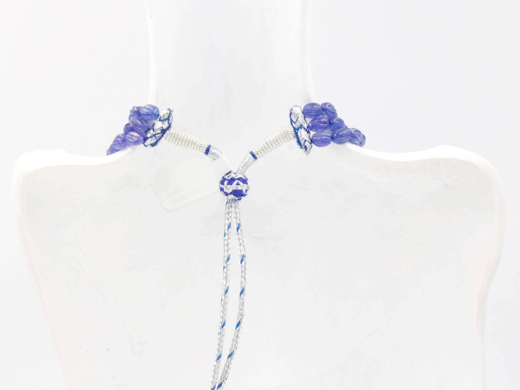 Handmade Tanzanite Quartz Beaded Necklace