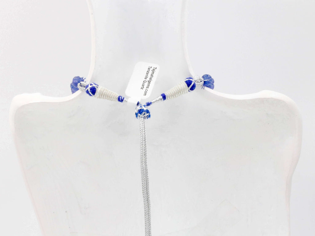 Indian Tanzanite Beads: Authentic Necklace Beauty