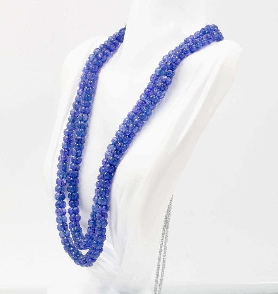 Indian Necklace with Tanzanite Beads: Exquisite Detail