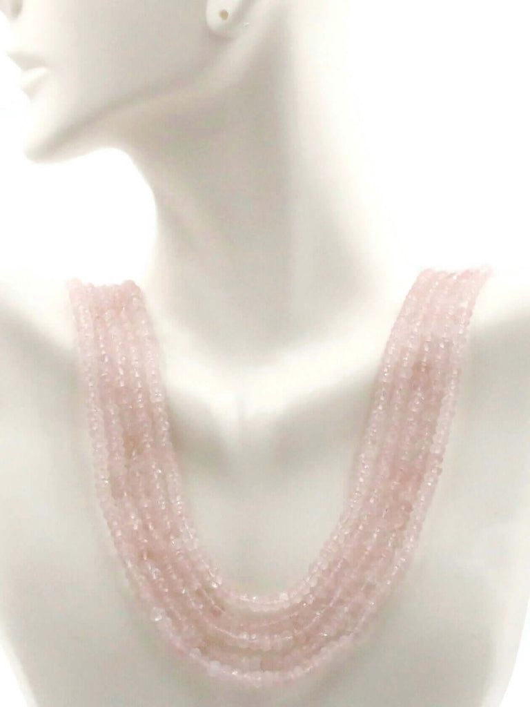 pink layered necklace