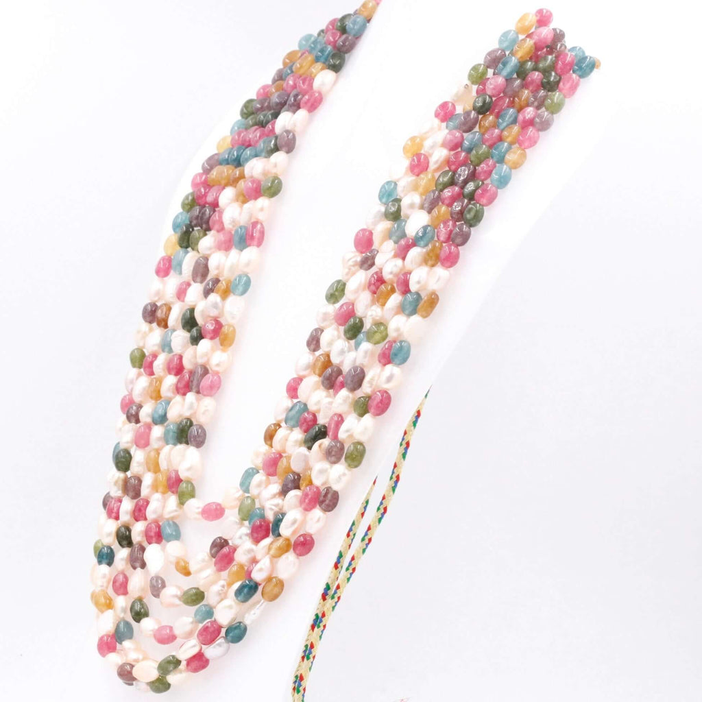 Colorful Gemstone Layered Necklace