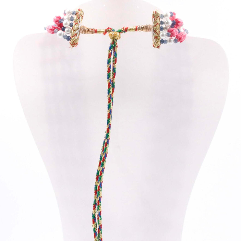 Colorful Layered Necklace with Shell Pearls