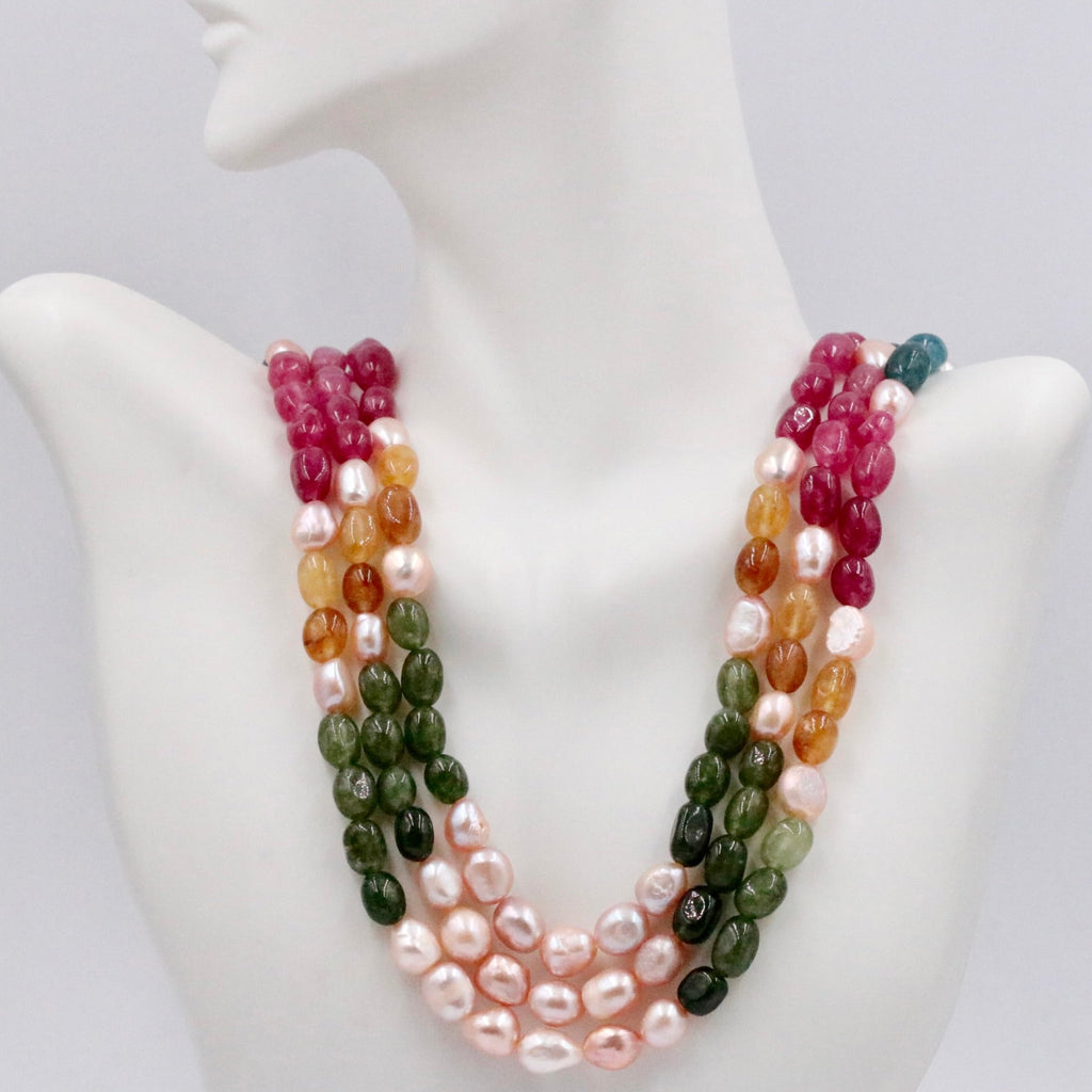 Multi Color Gemstone Necklace