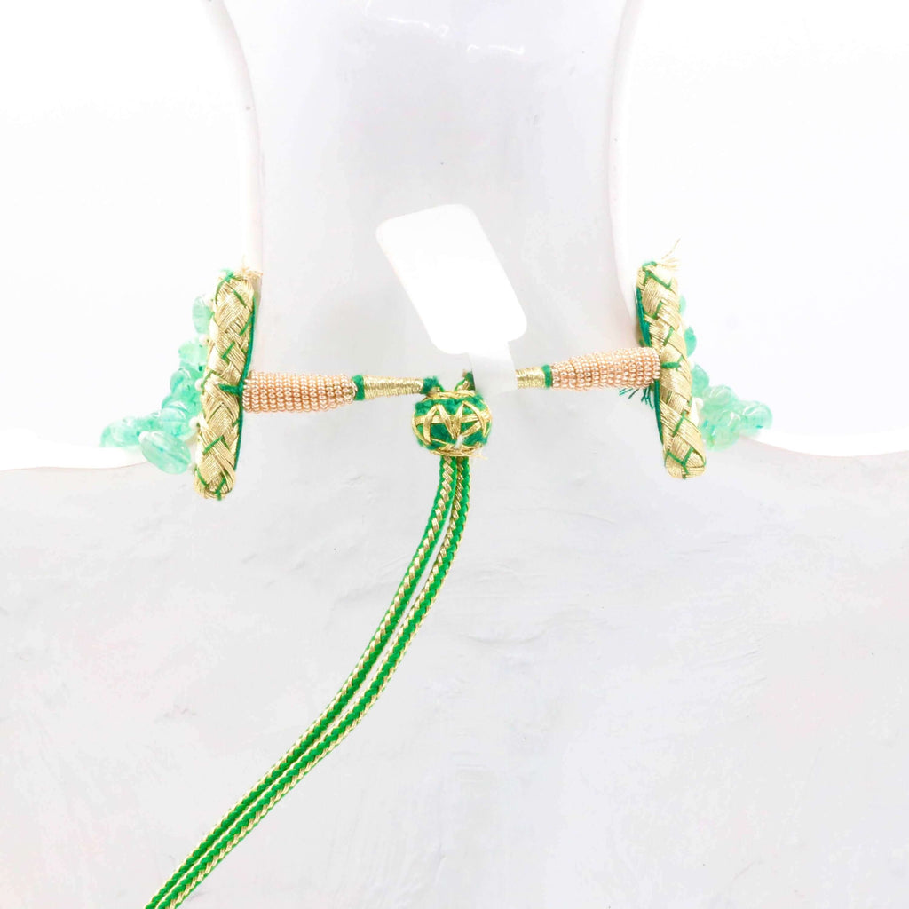 Authentic Indian Emerald Beaded Jewelry