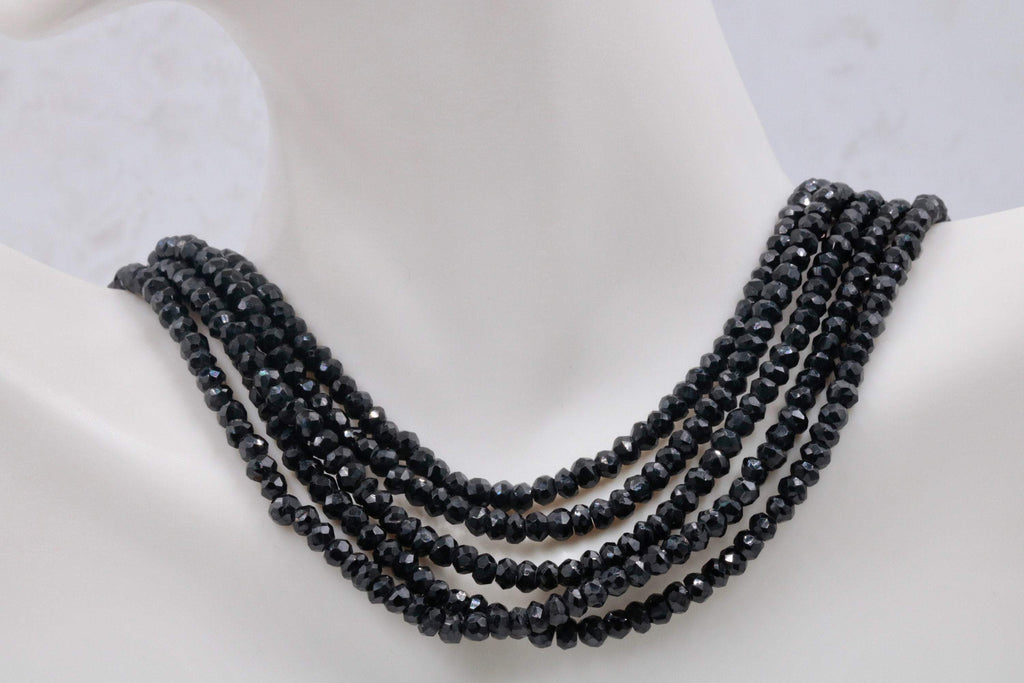 Black Layered Necklace 