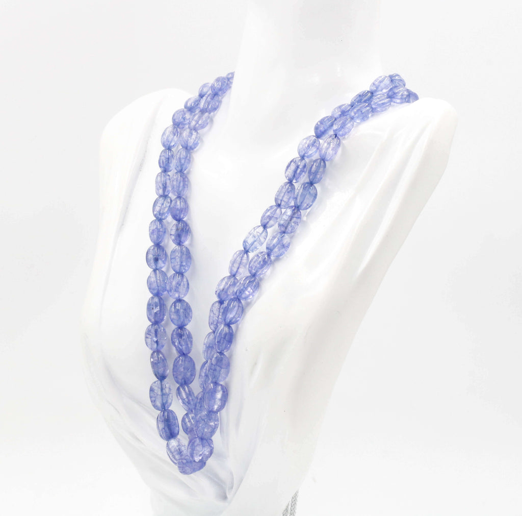 Gemstone Beaded Tanzanite Quartz Necklace