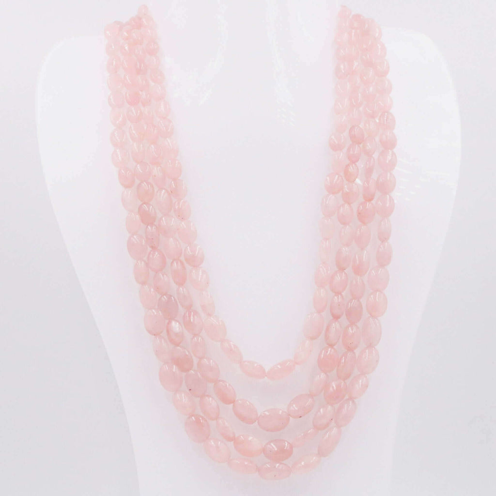 Women's Rose Quartz Pink Necklace