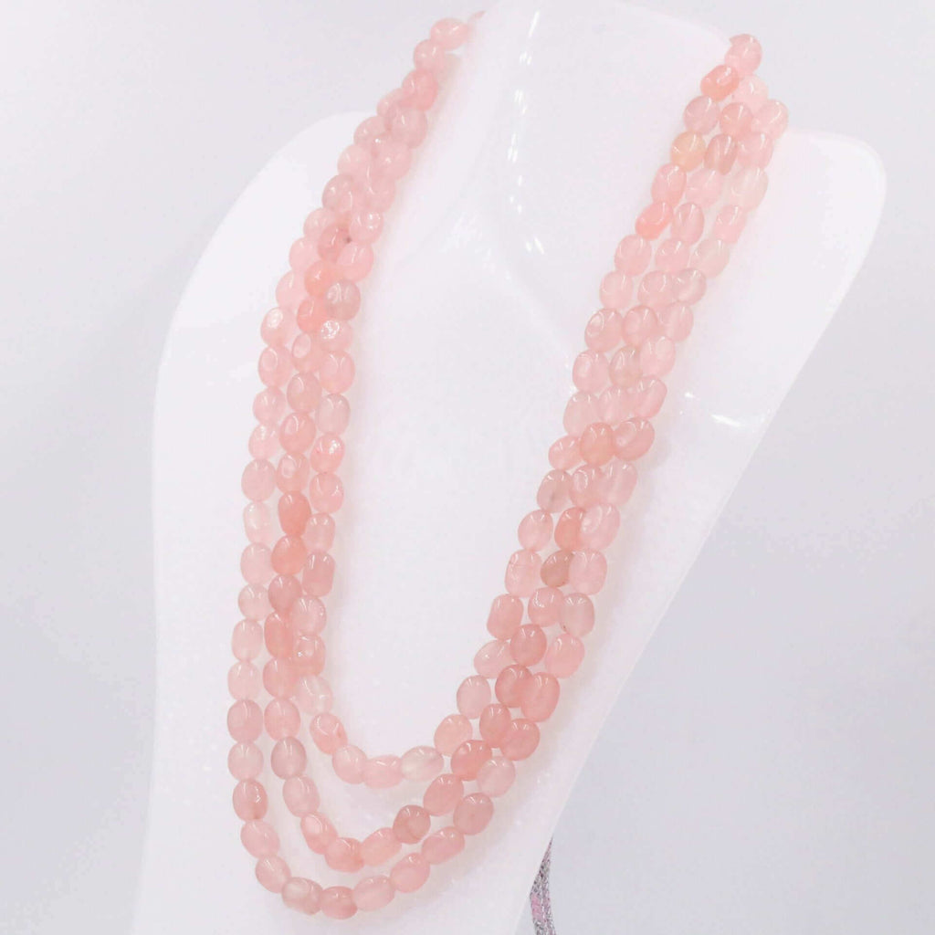 Layered Pink Quartz Necklace