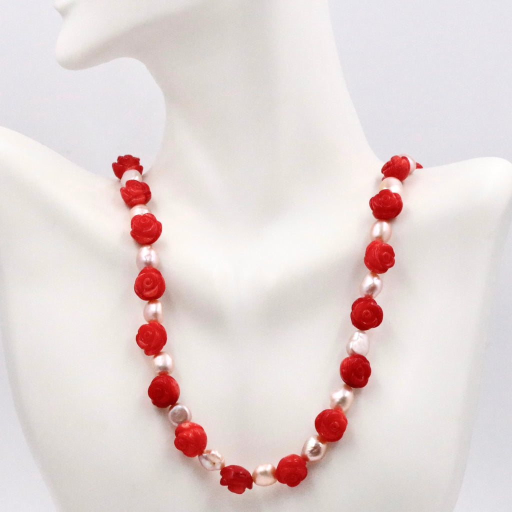 Natural Red Coral necklace