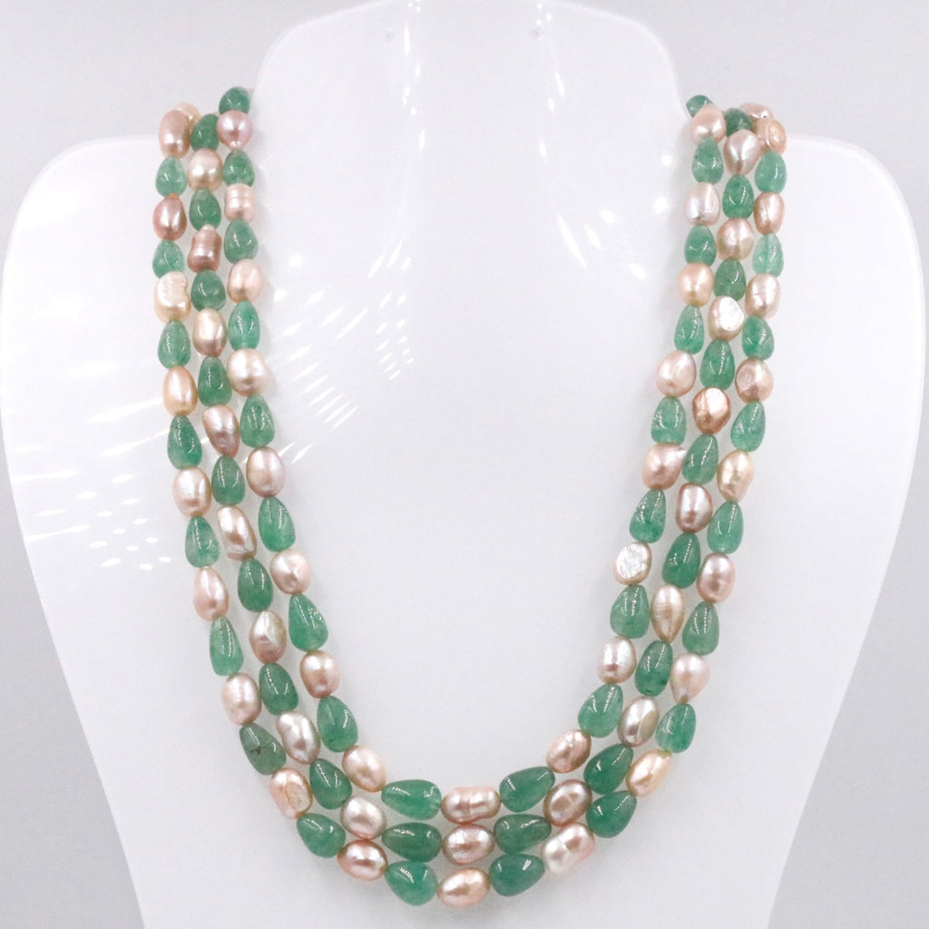 Russian Emerald Quartz Layered Necklace