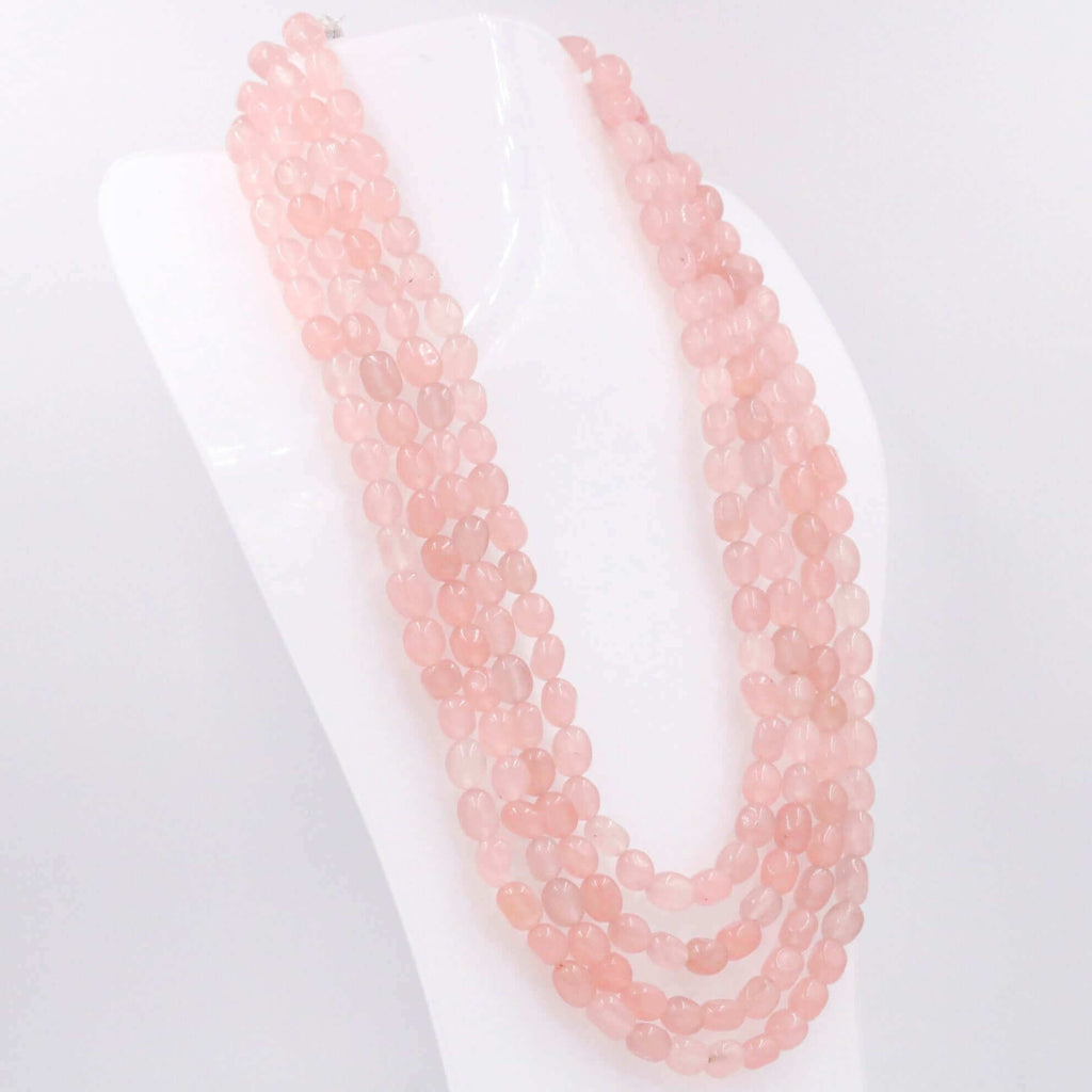 Indian Pink Quartz Necklace