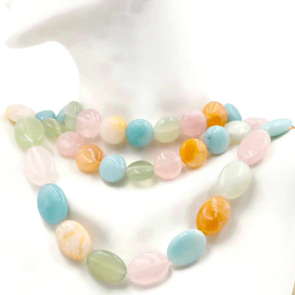 Multi Color Gemstone Beads Necklace