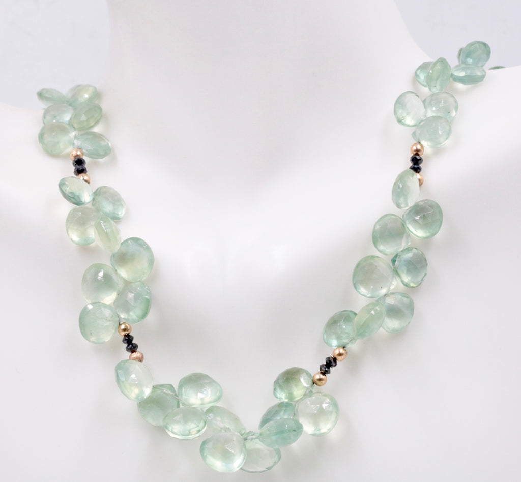 4KY Natural Prehnite Prehnite Necklace