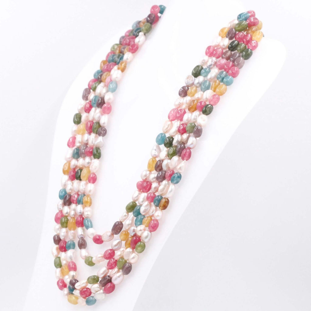 Unique Multi Color Quartz Necklace