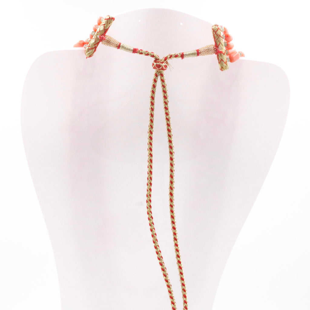 Elegant Layered Coral Necklace