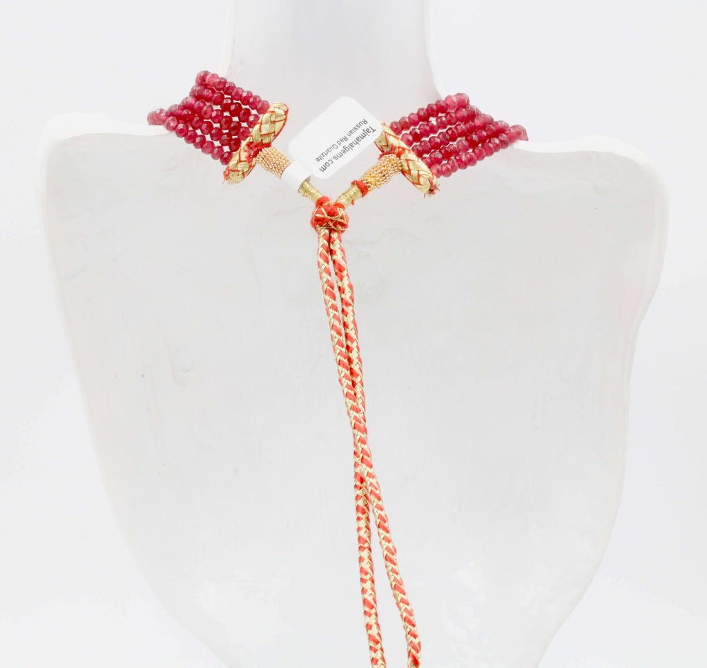 Natural Red Quartz RD Necklace: Stunning Beauty