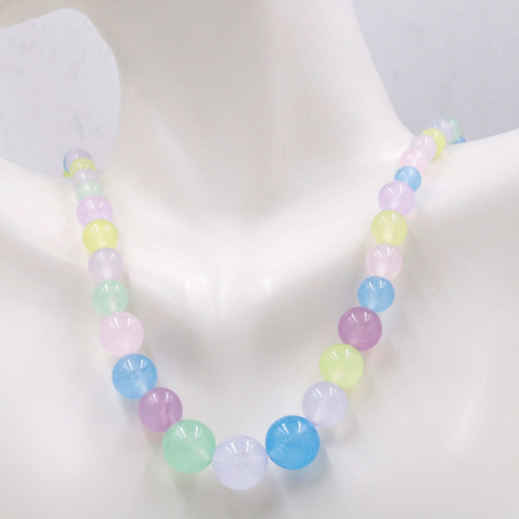 Quartzite Beads: Genuine Necklace Detail