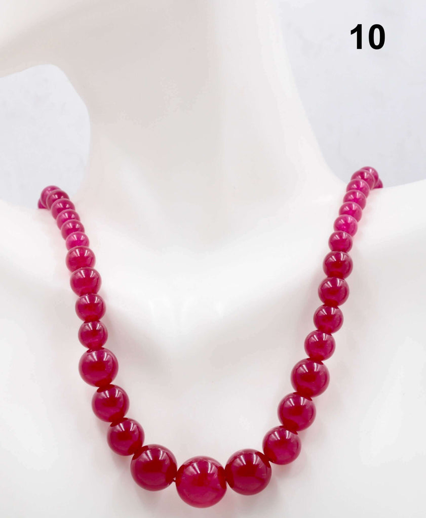 Beaded Red Quartzite Jewelry: Natural Gemstone Charm