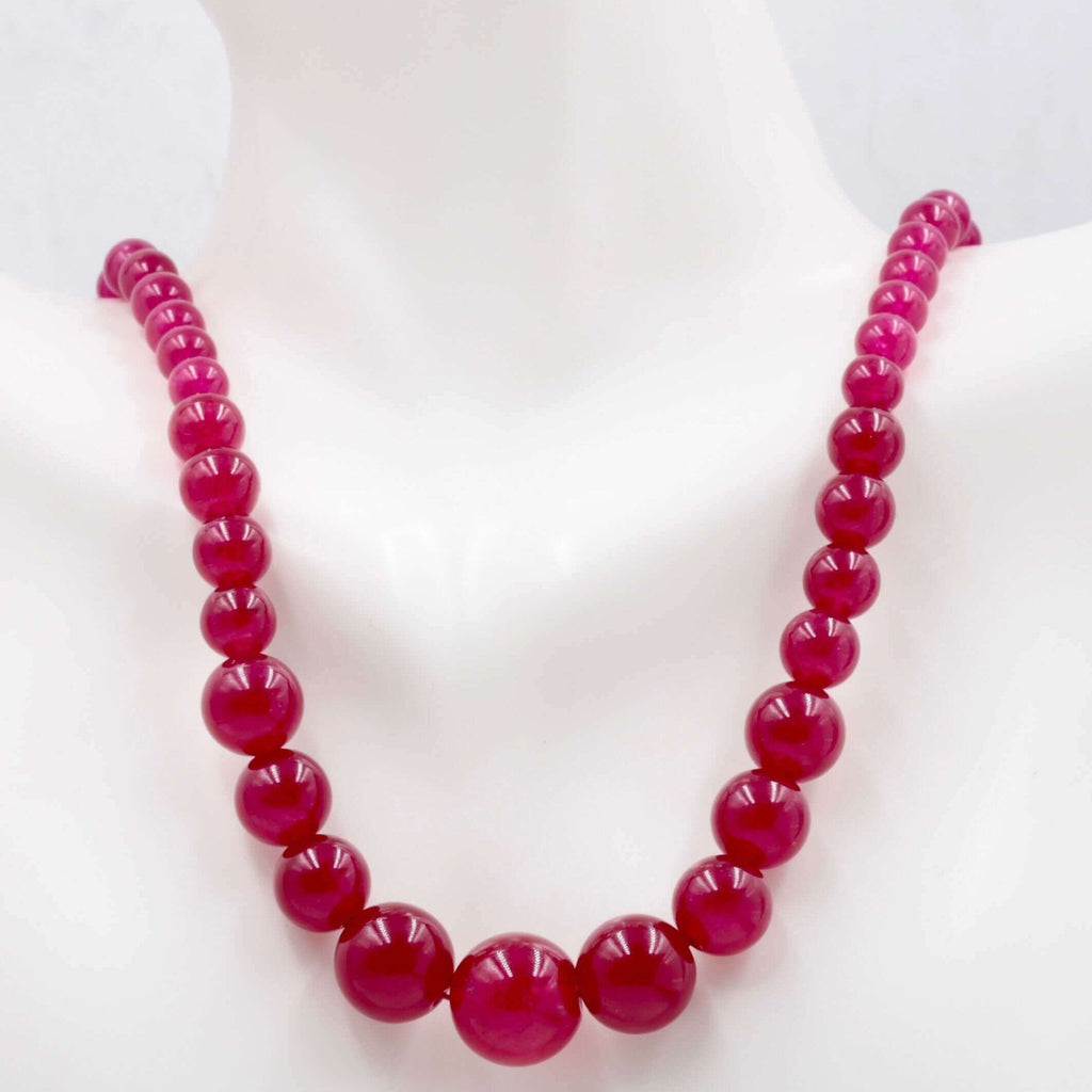 Beaded Red Quartzite Jewelry: Natural Gemstone Charm