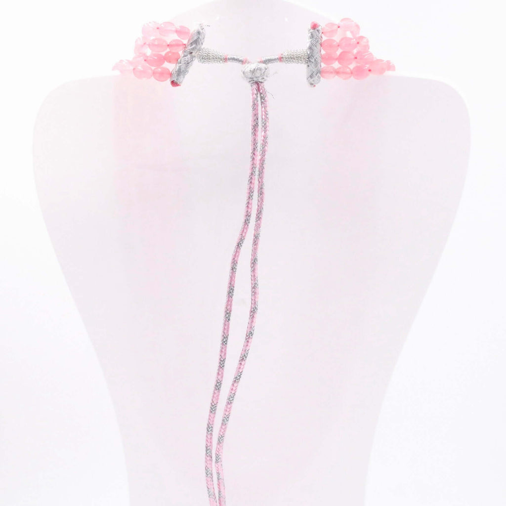 Layered Pink Quartz Necklace