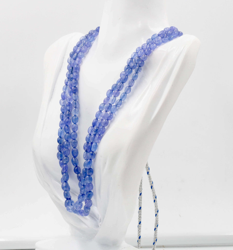 Organic Russian Tanzanite Quartz Necklace