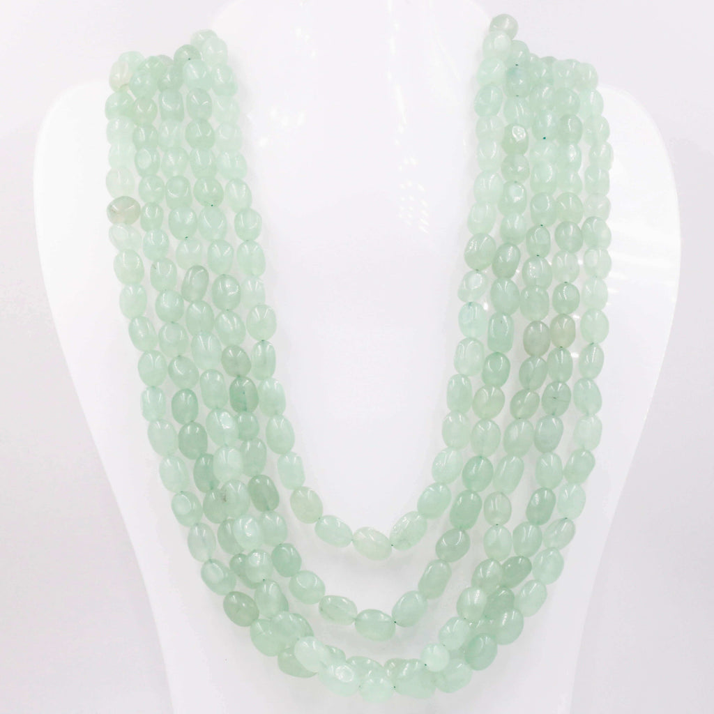 Natural Aventurine Green Quartz Indian Necklace