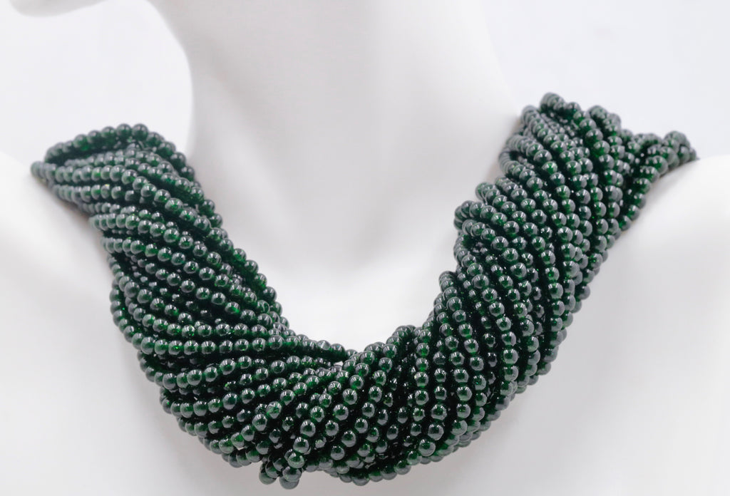 Green quartz beads necklace supplies perfect for crafting