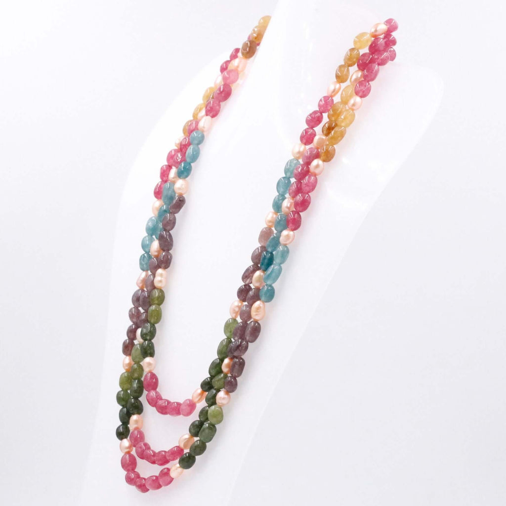 Artisan Crafted Multi-Color Gemstone Necklace