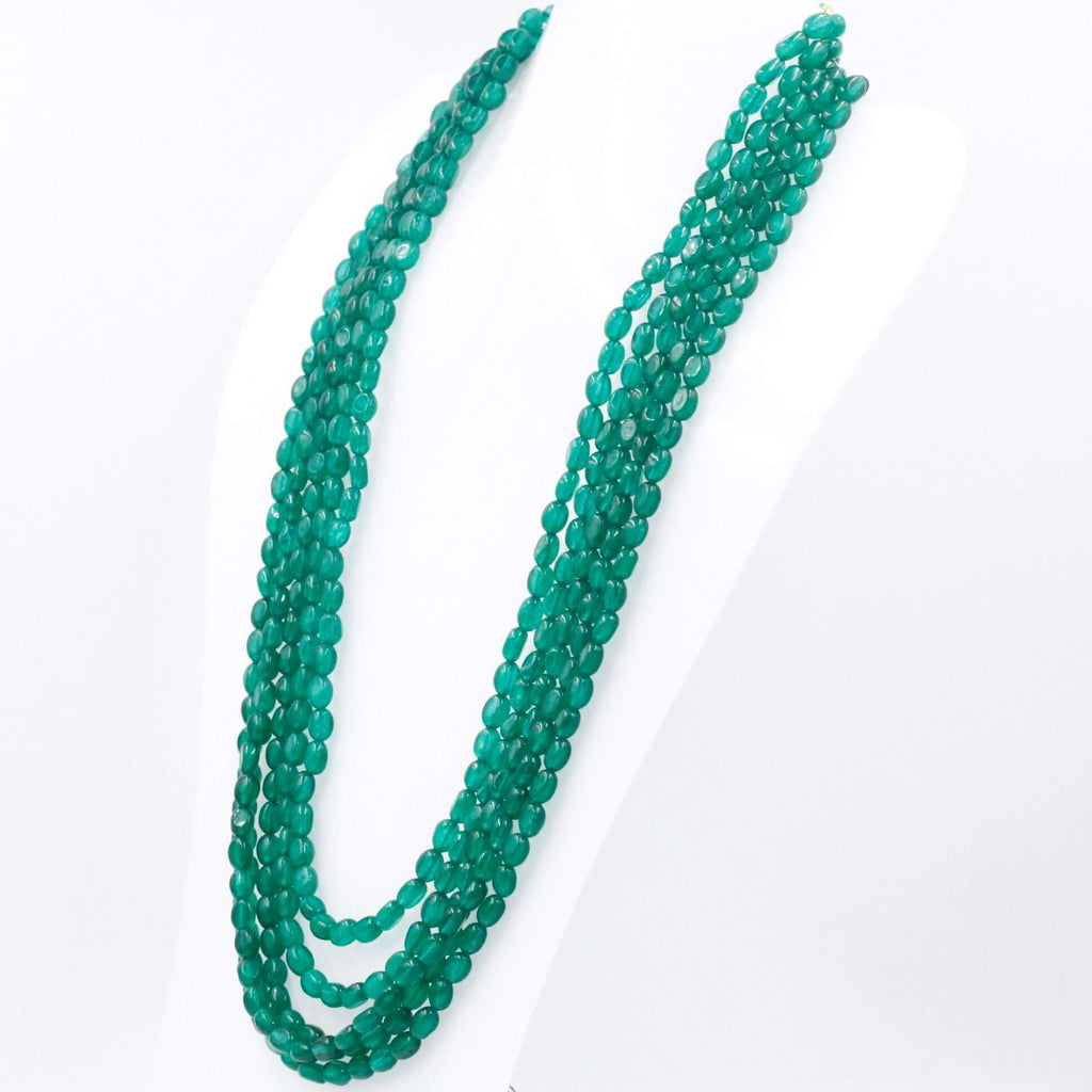 MultiStrand Green Quartz Necklace, perfect for layering