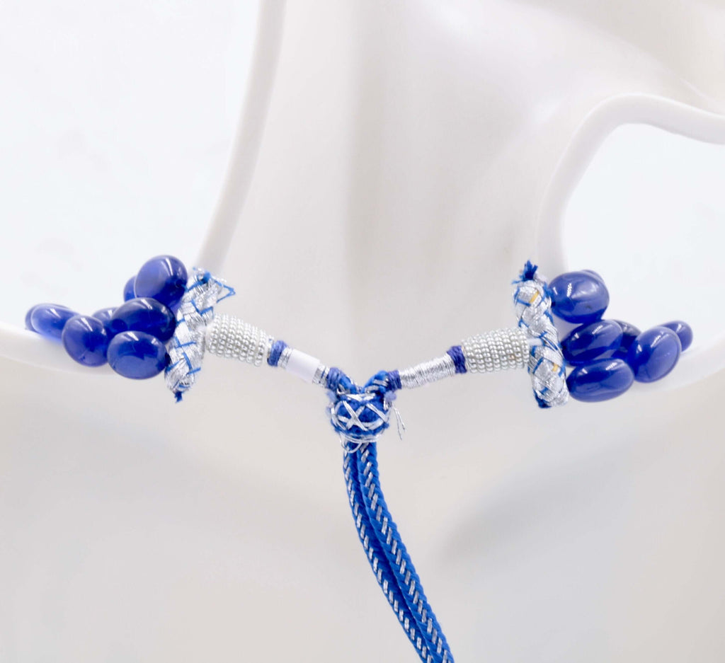 Blue Sapphire Gemstone Necklace: Stunning Design