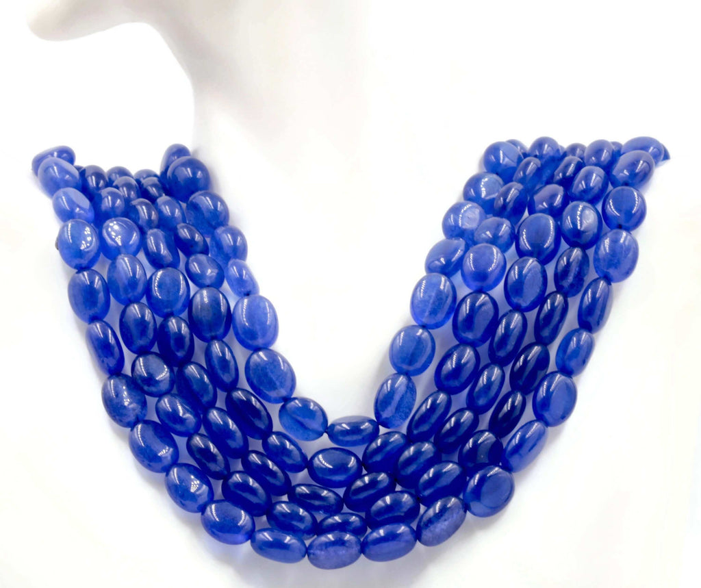 Sapphire Beaded Necklace: Vibrant Gemstone