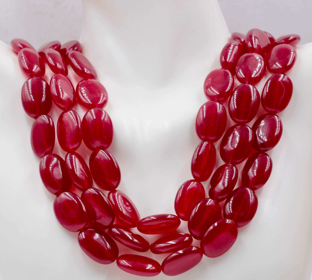 Ruby Birthstone Necklace: Delicate Gemstone Detail