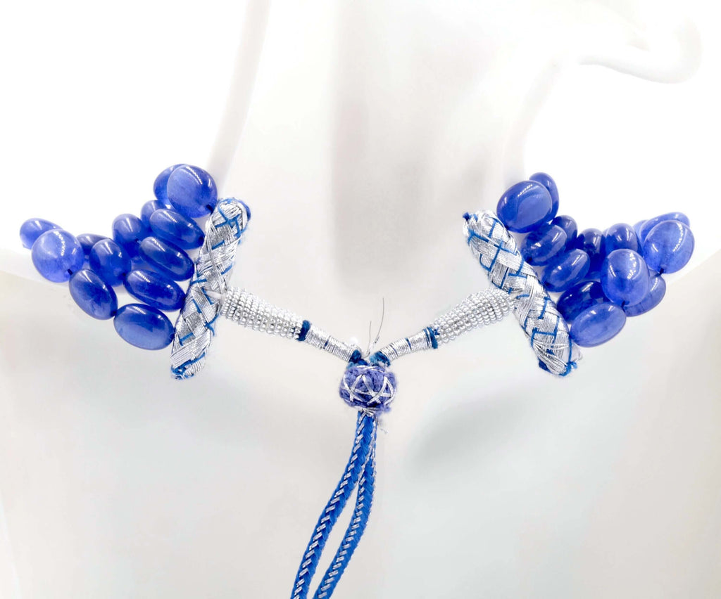 Blue Sapphire Strand Necklace: Genuine Beauty