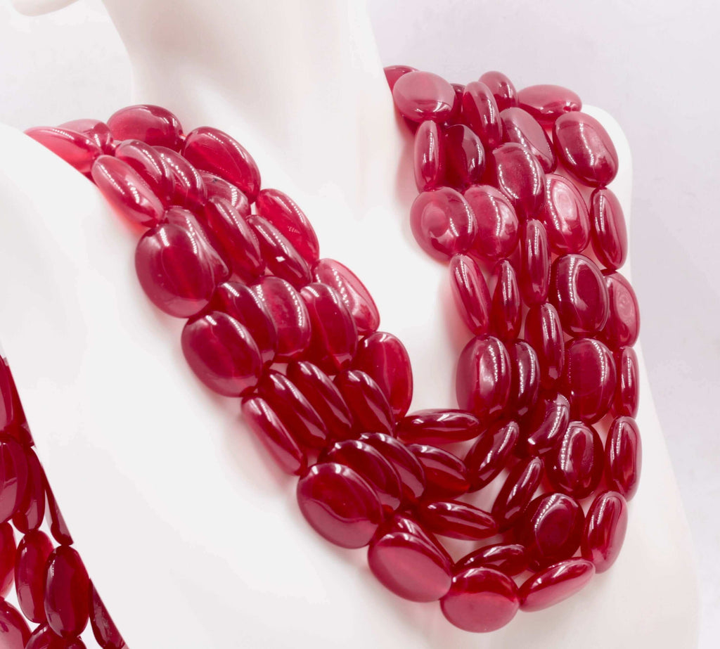 Natural Ruby Necklace: Elegant Birthstone Jewelry