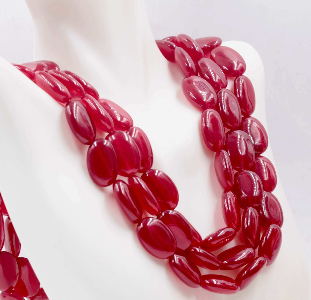 Natural Ruby Roundelle Strand: Radiant Birthstone Hues