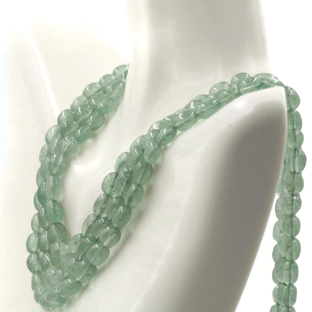 Natural Green Russian Emerald Quartz Long & Layered Necklace