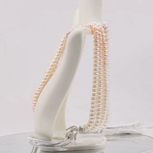 Shaded Pearl Fresh Water Necklace 