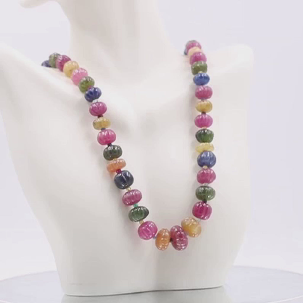 MultiColor Sapphire Necklace 