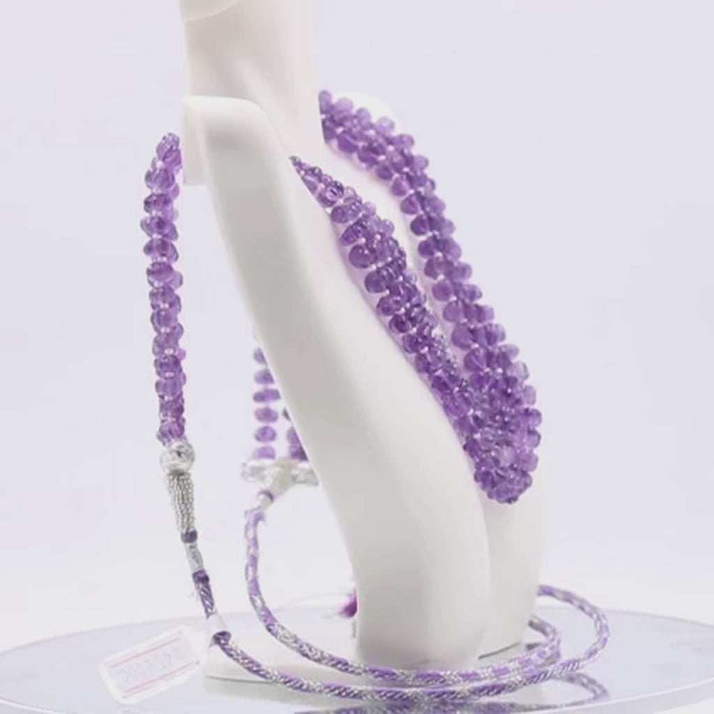 Amethyst Quartz Layered Necklace