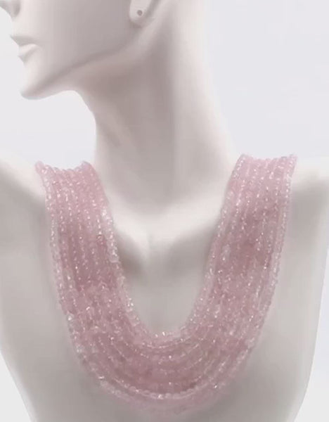 Rose Quartz Layered Necklace 